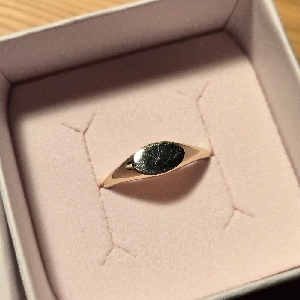 S-kin Studio - Sora Signet Ring (9k yellow gold)